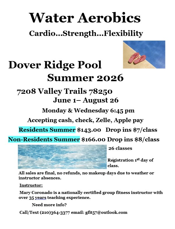 Mary Water Aerobics 2026